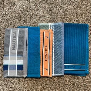 Nautica washcloths and hand towel